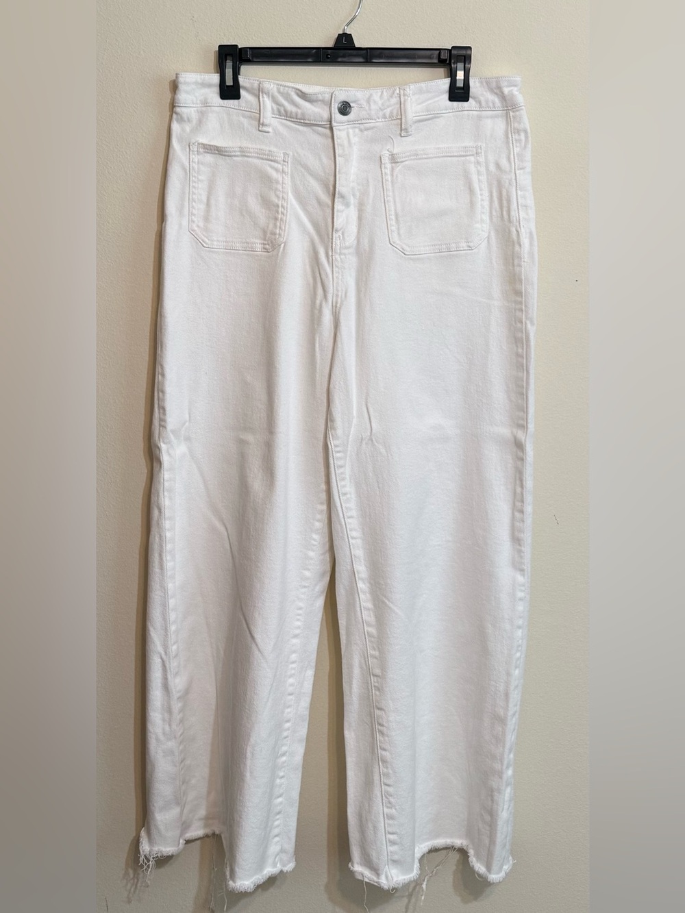 Annie Wear White High-Rise Straight Jeans Wide Leg- Women XL